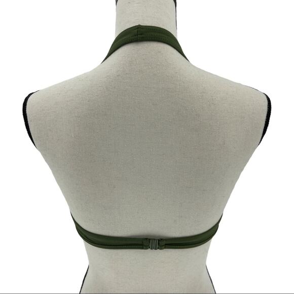 RYGY Womens Green Halter Swim Top Size M - Picture 3 of 5